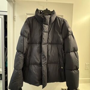 Canada Goose Everett Navy Puffer Jacket with High Collar XXL
